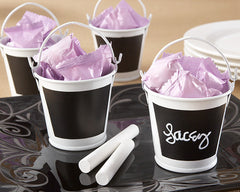 Chalkboard - White - Tin Pail Wedding Favours