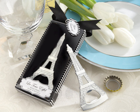 Eiffel tower bottle opener wedding favour and gift for guests