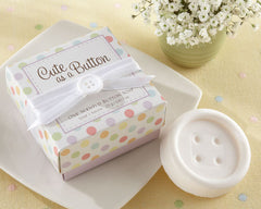 Cute as a Button Scented Button Soap Baby Shower Favours