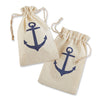 Voyages Anchor Muslin Favour Bag