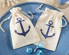 Voyages - Anchor Muslin Favour Bag