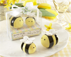 Honey bee salt and pepper shakers