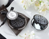 Black and White Compact Mirror Wedding Favour