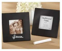 Chalkboard Square Black Photo/Placecard Holder