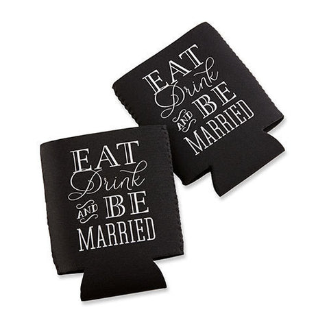 Eat, drink and be married wedding favours