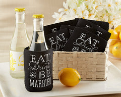 Eat, Drink & Be Married Can Coolers
