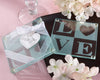 Love design Glass Coaster Wedding Favours