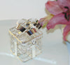 Wire gift box with ribbon wedding favour