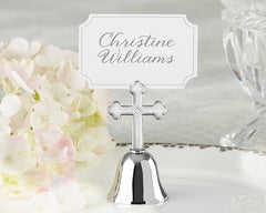 Cross Bell Placecard Holders