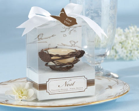 Our New Nest Metal Tea Light Holder Bronze Finish Wedding Favours
