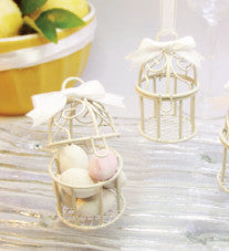 Miniature bird cage wedding favour wire box