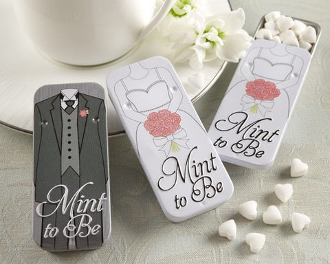 Mint to Be - Bride or Groom Slide Mint Tin Wedding Favours
