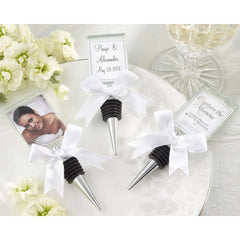 Photo frame wine stopper wedding favours