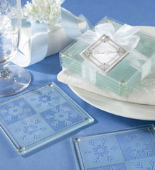 Crystal Snowflake Coaster Gift Set (2PCS)