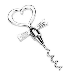 Tuxedo Heart Shaped Corkscrew Without Packaging