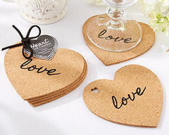 Heart Shaped Cork Coasters