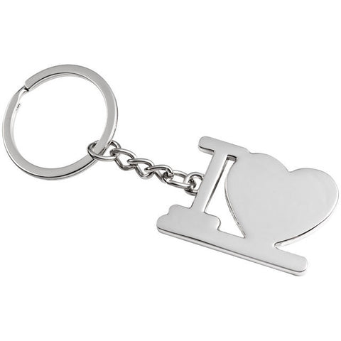 I heart love key ring wedding favours
