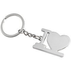 I heart love key ring wedding favours