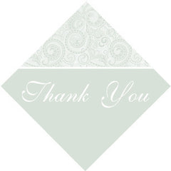 Diamond Paisley Thank you Tag