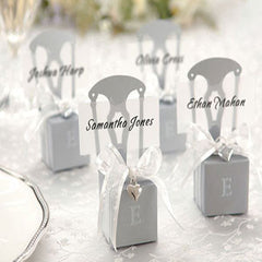 Silver Chair Placeholder and Gift Box