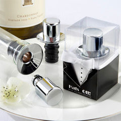 Chrome Top Hat Wine Pourer/Stopper