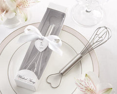 Heart whisk wedding favours