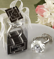 With This Ring Crystal Keyring